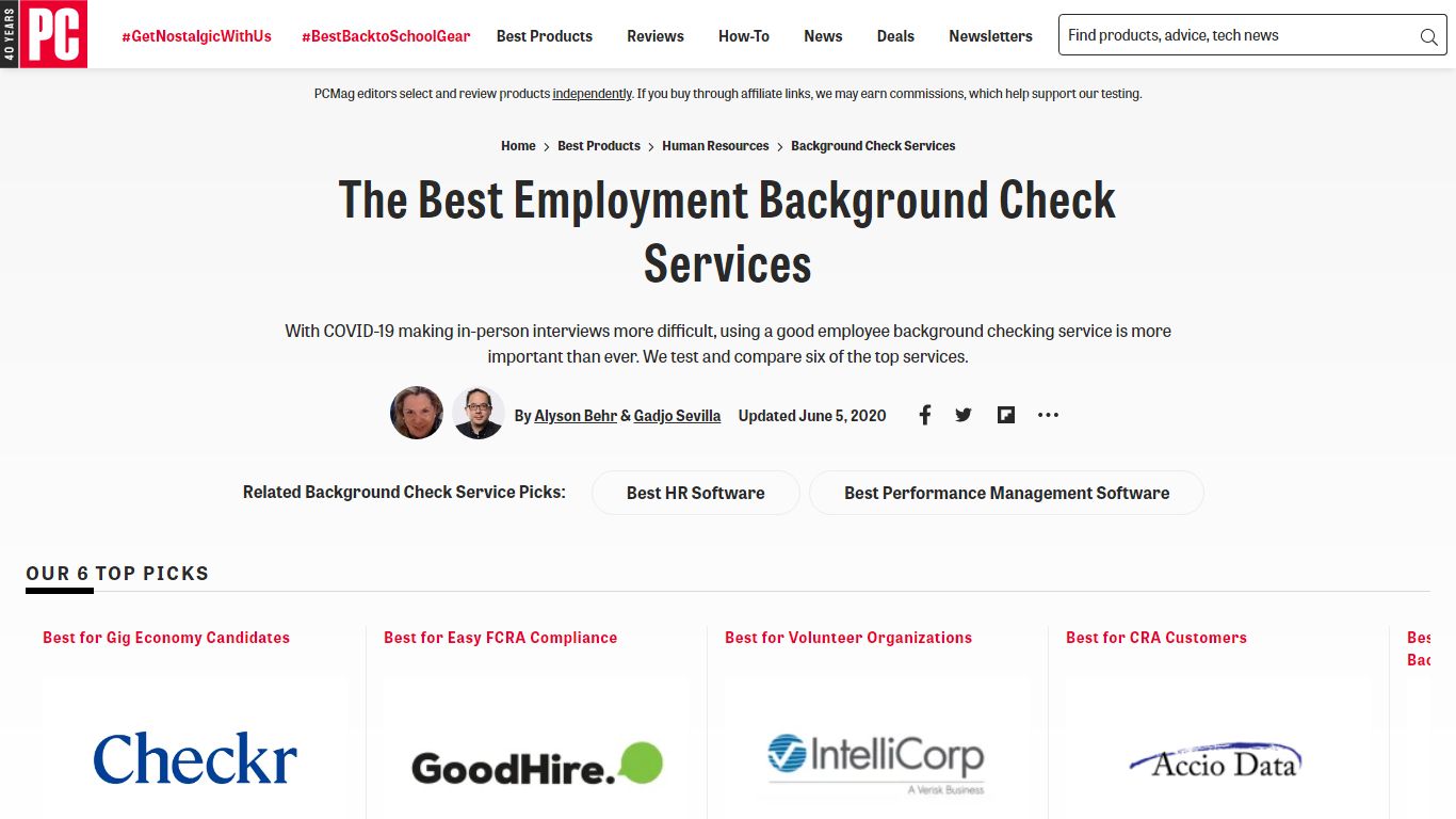 The Best Employment Background Check Services | PCMag